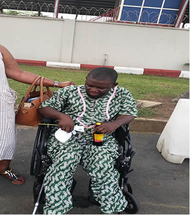 AbikeAde Foundation donates Wheel Chairs to the physically challenged people at LTV Alausa Lagos, 2019.